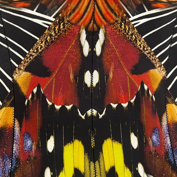 🦋 Roberto cavalli Class EUC butterfly dress large 14 - Picture 5 of 16